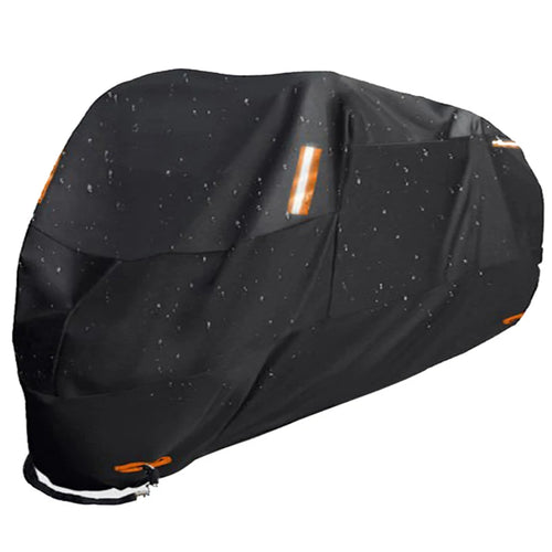 Thick 300D Motorcycle Covers Black Design Waterproof Motors Dust Rain Snow UV Protector Cover Indoor Outdoor M L XL XXL 3XL 4XL